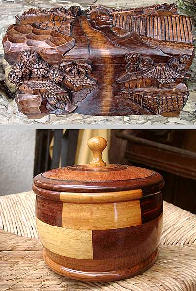 2 Wooden Boxes