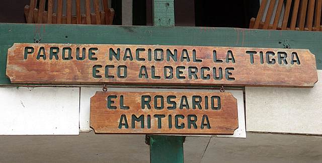 La Tigra Hotel Sign